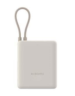Xiaomi Prijenosna baterija od 33 W, integrirani USB-C kabel, 10000 mAh, bež (59602)