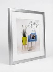 Nikcorp Okvir za fotografije 50x50 cm, srebrni, moderan zidni okvir sa sintetičkim staklom i HDF pločom, elegantan dizajn