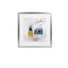 Nikcorp Okvir za fotografije 50x50 cm, srebrni, moderan zidni okvir sa sintetičkim staklom i HDF pločom, elegantan dizajn