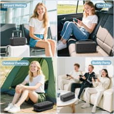 Nikcorp Zaštitna torbica za Nintendo Switch 2, velika putna torba, tvrda EVA futrola, 28 utora za igre, prostor za pribor, crna