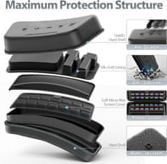 Nikcorp Zaštitna torbica za Nintendo Switch 2, velika putna torba, tvrda EVA futrola, 28 utora za igre, prostor za pribor, crna