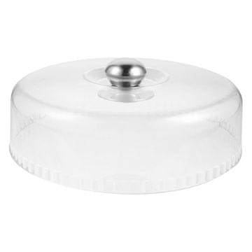 Nikcorp Kupola za kolače i izložbeno zvono, promjer 28 cm, prozirna plastika visoke kvalitete, zaštitni poklopac za torte i deserte
