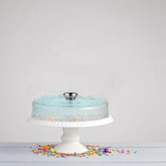 Nikcorp Kupola za kolače i izložbeno zvono, promjer 28 cm, prozirna plastika visoke kvalitete, zaštitni poklopac za torte i deserte