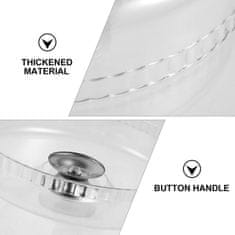 Nikcorp Kupola za kolače i izložbeno zvono, promjer 28 cm, prozirna plastika visoke kvalitete, zaštitni poklopac za torte i deserte