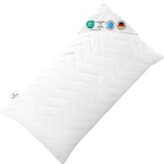 Nikcorp Ergonomski ortopedski jastuk 40x80 cm, podesiva visina, antialergijski s eko punjenjem, periv, bijeli, za sve položaje spavanja