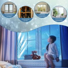 Nikcorp Termoizolacijska folija za prozore, zimska termoskupljajuća zaštita od hladnoće, POF prozirna folija, 1,6 x 5 m, za uštedu energije