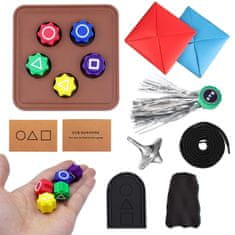 Nikcorp Gonggi korejska igra spretnosti, set od 8 kockica za koordinaciju i razvoj vještina, inspiriran serijom Squid Game