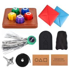 Nikcorp Gonggi korejska igra spretnosti, set od 8 kockica za koordinaciju i razvoj vještina, inspiriran serijom Squid Game