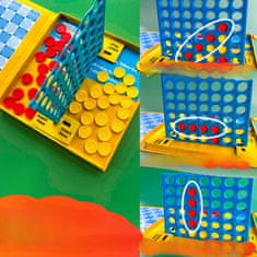 Nikcorp Logička igra 4 u nizu, magnetska putna igra za automobil, edukativna dječja igra za razvoj strategije, 40 elemenata