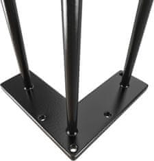 Nikcorp Noge za stol metalne hairpin 86 cm, crne, set 4 komada, visoka nosivost, s gumenim zaštitama za pod i vijcima za montažu