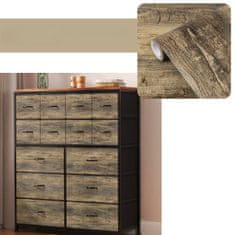 Nikcorp Samoljepljiva tapeta za namještaj i zidove, tamni hrast, PVC vinilna folija, vodootporna, tekstura drva, 90 x 300 cm