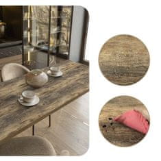 Nikcorp Samoljepljiva tapeta za namještaj i zidove, tamni hrast, PVC vinilna folija, vodootporna, tekstura drva, 90 x 300 cm