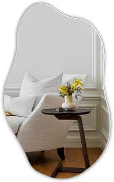 Nikcorp Asimetrično ogledalo neregularno, moderno zidno ogledalo bez okvira, 50x85 cm, 5 mm ekološko HD staklo, za kupaonicu i hodnik