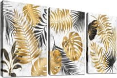 Nikcorp Zidna slika na platnu s drvenim okvirom, moderna apstrakcija, 40x60 cm, set od 3 komada, dekoracija za dnevni boravak i ured