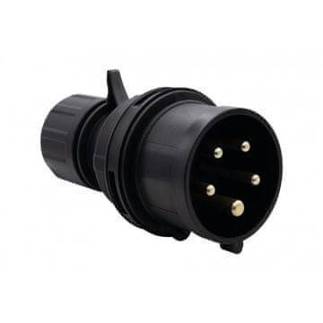 F-ELEKTRO Utičnica snage 16A/5P 380V-415V /FE/ IP44 crna F7.0159