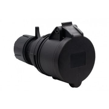 F-ELEKTRO Prijenosna strujna priključnica 32A/5P 380V-415V /FE/ IP44, crna F7.0165
