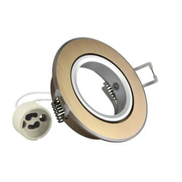 Okrugla okovratnica aluminij EAST OPAL zlatna brušena - 301574