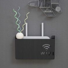 Zidni nosač za router wifi switch, polica, crna