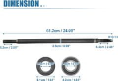 Nikcorp Pogonska poluosovina s ležajevima za EZGO Gas 1978 | Zadnja osovina, zamjenski set za golf vozilo