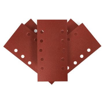 Topex Brusni papir s čičkom 115 x 230 mm, K240, 5 kom., s rupama