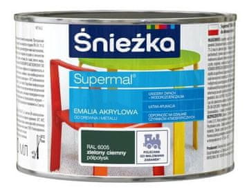 Śnieżka Super emajlija akrilna za drvo i metal RAL6005 tamnozeleni polusjaj 0,4l