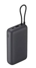 Xiaomi Punjiva baterija od 22,5 W, integrirani USB-C kabel, 20000 mAh, crna (61828)