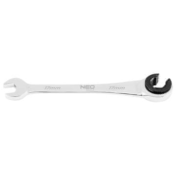 slomart NEO TOOLS Ključ vilasto-okasti s preklopnom polugom 17 mm