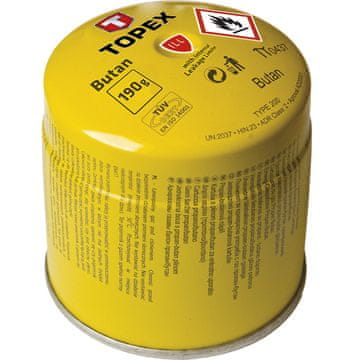 Plinska kartuša s butanom, 190 g, sustav za isključivanje plina