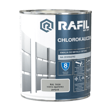 Śnieżka RAFIL Klorirana guma ahatno siva sjajna RAL7038 0,75L