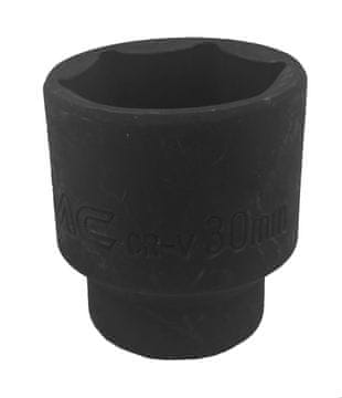 30 mm 1/2" šesterokutni nasadni ključ, kratki, Cr-V