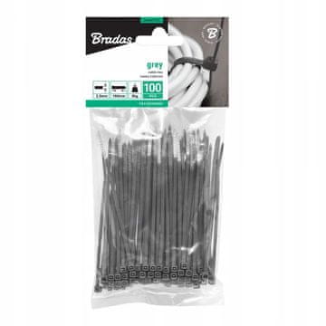 Bradas kabelske vezice TS1125150GY 2,5 mm x 150 mm 100 kom