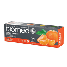 BIOMED Pasta za zube Biomed Citrus Fresh, osvježavajuća citrusna, bez fluora, 100 g