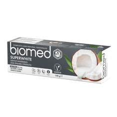 BIOMED Pasta za zube BIOMED SUPERWHITE za izbjeljivanje s kokosom bez fluora 100 g