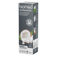 BIOMED Pasta za zube BIOMED SUPERWHITE za izbjeljivanje s kokosom bez fluora 100 g