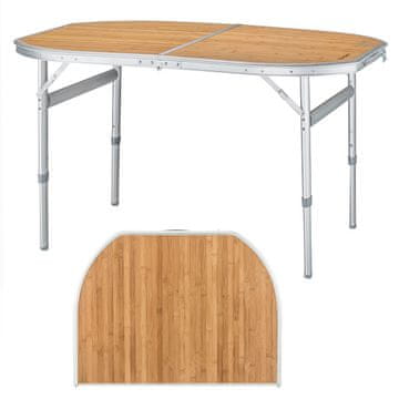 King Camp Bambusov sklopivi stol 120 x 80 cm