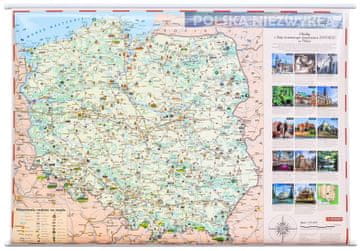 Poljska Izvanredna 1:715.000. Zidna karta za djecu.
