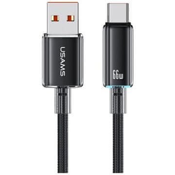 USAMS Kabel USAMS Cloud Series US-SJ658 6A USB-A u USB-C 1,2m crni