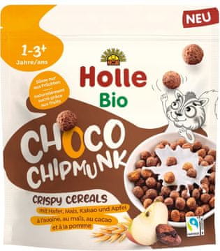 Holle ORGANSKI HRSKAVI ŽITARIČNI PAHULJICE KUGLICE ČOKOLADNE VJEVERICE od 1 godine starosti