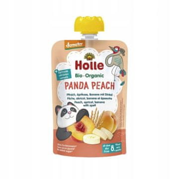 Holle MOUSSE OD BRESKVE, BANANE, MARELICE I PIRA BEZ ŠEĆERA DEMETER ORGANSKI 100 g -
