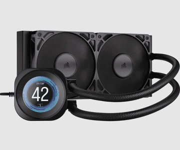 Corsair NAUTILUS vodeno hlađenje za procesor, LCD, 2x 120 mm RS ventilator, PWM, crno (CW-9061031-WW)