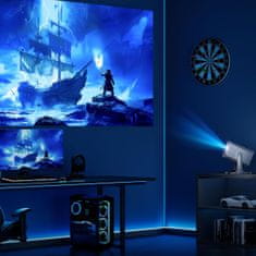 Hisense C2 Pro pametni mini projektor, 4K, 180 W, crno/sivi