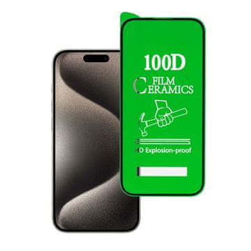 MG Ceramic zaštitna folija na iPhone 15 Pro, crno