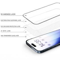 MG Full Glue mat zaštitno staklo na iPhone 16 Plus, crno