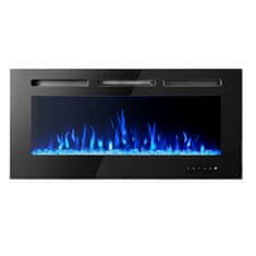 BOT Pametni Električni Kamin Tuya ES1 Crni Mali Crni