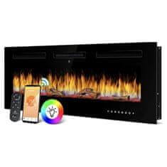 BOT Pametni Električni Kamin Tuya ES1 Crni Mali Crni