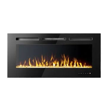 BOT Pametni Električni Kamin Tuya ES1 Crni Mali Crni