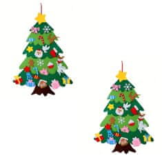 HOME & MARKER® DIY božićno drvce od filca za djecu, zidna dekoracija 1+1 set | FELTPINETREE 1+1 GRATIS