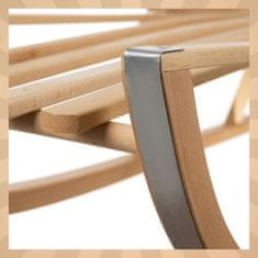 Kruzzel Dječje drvene sanjke s naslonom 89 cm