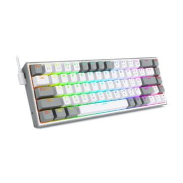 Redragon Castor K631WG-RGB tipkovnica, RGB, USB-C, crveni prekidači
