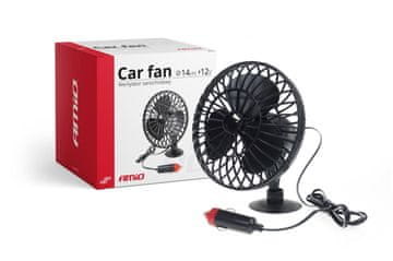 AMIO Ventilator za automobil s vakuumskom čašicom miniFAN 12V -02235